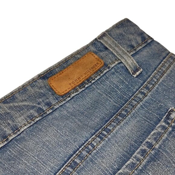 Y2K Tommy Hilfiger Light Wash Low Waist Denim Bootcut Jeans Size 8 - Picture 6 of 7
